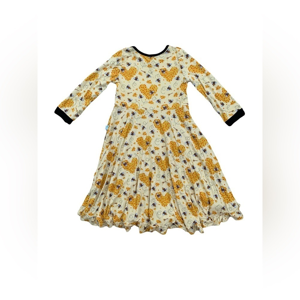 Pure Bambino's Size 5/6T Bee Mine Bamboo Journey Dress - Picture 2 of 6